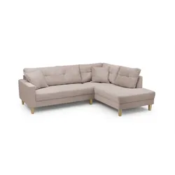 BOOOM Ecksofa Donna Cord Flamingo