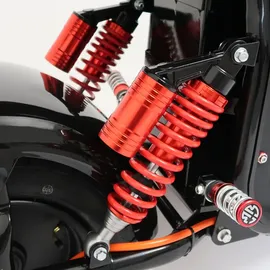 Rolektro Rolektro, E-Chopper 45, Schwarz, 45 km/h, 2 x 60V-25,6Ah Lithium-Akku, 3000 Watt - Schwarz