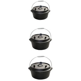 Bluecraft Gusseisen Dutch Oven Feuertopf 6 qt ohne Füße Schmor-Topf