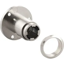 HEKNA  Zylinder Klappenschloss 2102 ø 19 mm, Länge 27 mm, Zamak vernickelt