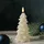 MARELIDA LED Kerze Tannenbaum H: 16 cm creme