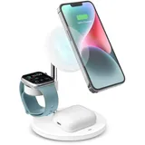SBS TEWIRMAG3IN1, USB, Kabelloses Aufladen, Weiß