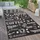 Paco Home Outdoor Teppich Wetterfest Balkon Modernes Muster Mit Schriftzug, Grösse:60x100 cm, Farbe:Anthrazit 3