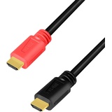 Logilink CHV0100 HDMI-Kabel 10 m HDMI Typ A (Standard) Schwarz, Rot