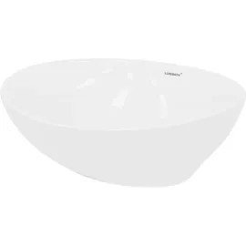 luxebath Aufsatzwaschbecken Oval 41 x 14,2 cm