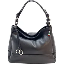 FLORENCE Schultertasche Leder Black