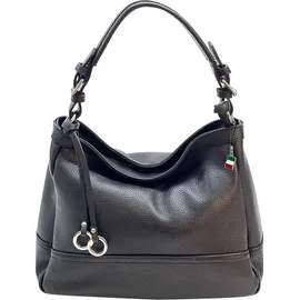 FLORENCE Schultertasche Leder Black