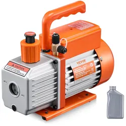 VEVOR Vakuumpumpe 4 CFM HVAC 1-stufige Drehschieber-Vakuumpumpe Vacuum Pump
