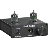 Fosi Audio P2 Röhren Kopfhörerverstärker Vakuumschlauch Vorverstärker Mini Hi-Fi Stereo Audio mit niedrigem Erdgeräuschausgang Schutz für Kopfhörer