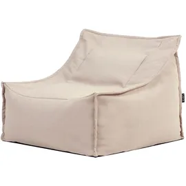 I.C.O.N. Icon Alto Outdoor Sitzsack Sessel für Erwachsene, Beige, Olefin Stoff für Drinnen und Draußen, Riesen Sitzsack mit Füllung, Bequemer Sessel, Garten, Terrasse, Lounge