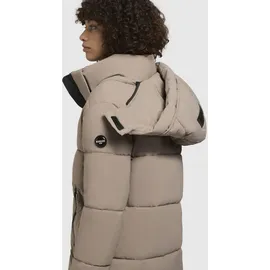 khujo Steppmantel "Haya Matt-YM", Damen, Gr. L (40), grau, Obermaterial: 100% Polyester, Futter: 100% Nylon, Wattierung: 100% Polyester, Basic, gerade ca.