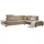 W.Schillig Eckcouch Leder 3-Sitzer Braun