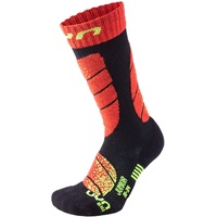 UYN Kinder Socke, schwarz (Black/Red), 35-38