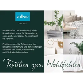 ZOLLNER Deckenbezug,, Grau, Textil, 135x200 cm, Schlaftextilien, Bettwäsche, Bettwäsche