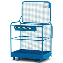 RR Industrietechnik Arbeitskorb Metall 2 Personen 300 kg enzianblau