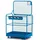 RR Industrietechnik Arbeitskorb Metall 2 Personen 300 kg enzianblau