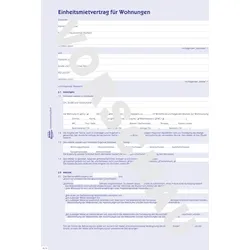 Avery Zweckform Vordruck Mietvertrag A4 4-seitig