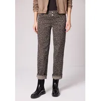 STREET ONE Straight Leg Jeans Leo Print Washed 29 - 29W / 28L