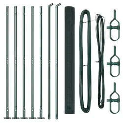 vidaXL Zaunpfosten Grün 10 x 1,4 m (19 x 19 mm Drahtgewebe)