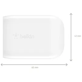 Belkin BoostCharge USB-C (30W) PD Ladegerät Pss weiß Wca005vfwh - PPS Technology - 30 Watt - 3 A - Fast Charge,