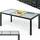 CASARIA Gartentisch 190 x 90 x 75 cm Schwarz
