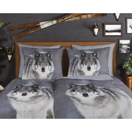 Muller Textil Wolfie grau 200 x 200 cm + 2 x 80 x 80 cm