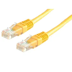 VALUE Patchkabel Kat.6 (Class E) UTP, gelb, 10 m