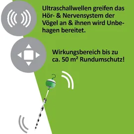 Isotronic Ultraschall-Vogelvertreiber 2er-Set 2 St.
