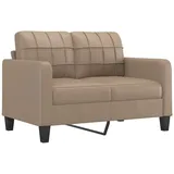 vidaXL 2-Sitzer-Sofa Cappuccino-Braun 120 cm Kunstleder