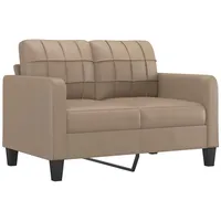 vidaXL 2-Sitzer-Sofa Cappuccino-Braun 120 cm Kunstleder