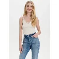 St Tropez Top mit Spaghettiträgern Modell 'Maya' Beige, S