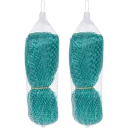 2er-Set Gartennetz – Engmaschig 15x15mm, 4x5m – Vogelschutz für Obstbäume, Beete & Teich – Robustes Polypropylen-Material, grün