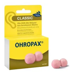 OHROPAX Ohrstöpsel Classic, SNR 21 dB, zum Schlafen, 10 Paar