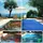 VOUNOT Poolabdeckung Blau 6X12 m