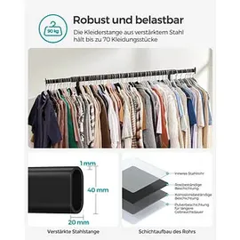Songmics Garderobenständer HSR13BKV1 schwarz