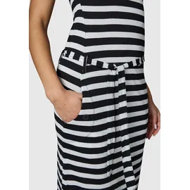 Ragwear Sommerkleid Minikleid Gestreift Schwarz XL