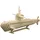 Peter Bausch GmbH & Co. KG PEBARO 866/3 - Holzbausatz U-Boot, 30 Teile, Holzkonstruktion zum Zusammenstecken
