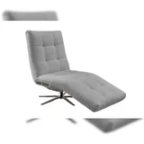 KAWOLA Relaxliege LETICIA motorisch Stoff grau