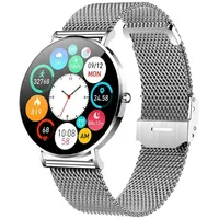 bergxperten notkraft UltraDünn Damen Smartwatch 1,32" AMOLED mit Herzfrequenz, Blutdruck, Bluetooth & 100+ Sportmodi,Modisch und leicht