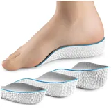 SULPO Schuheinlagen Erhöhung - Höhe Erhöhung Einlagen - Einlagen Schuhe Herren zur Fersenerhöhung - Erhöhung Fersenkissen - Height Increase Insoles - Heel Pads - Fersenkeil - Anti-Rutsch - 2cm