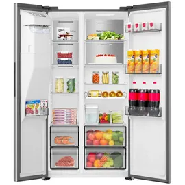 Hisense MS91528 Side-by-Side (485 l, 1786 mm hoch, Inox)