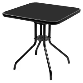 Mojawo Bistro Sitzgarnitur 4-tlg. Schwarz/Silber