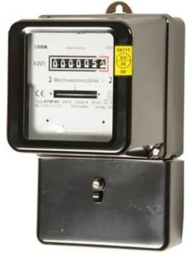 1St. Wechselstromzähler 10/40A, 230V0, geeicht instandgesetzt