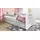WFL GROUP Jugendbett Emily 80 x 160 cm Kiefer MDF weiß/roségold