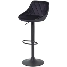 Homescapes Barhocker Henley 48 x 105 x 46 cm Schwarz