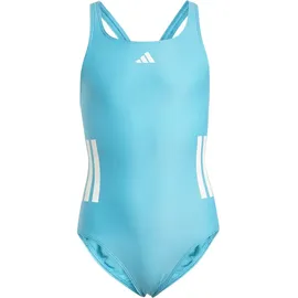 adidas 3-Streifen C-Back Kids Badeanzug Lucid Cyan / White 152    