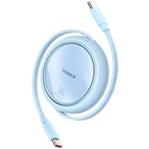 Baseus Free2Draw Mini USB-C USB-C 100 W 1 m einziehbares Kabel Blau