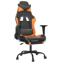 VidaXL Gaming-Stuhl mit Fußstütze Orange Schwarz
