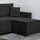 m-punkt Wohnlandschaft Ecksofa COMO Cord mit Bett Sofa Schlafsofa Ottomane rechts links universell - Schwarz