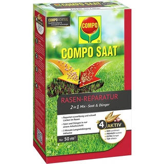 Compo Saat Rasen-Reparatur-Mix Samen und Dünger 50 m2